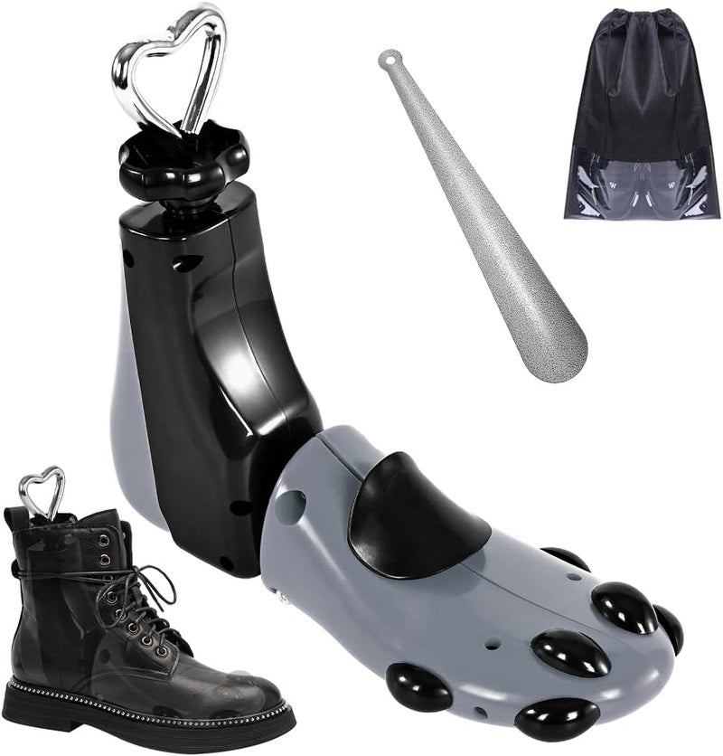 eachway Shoe Stretcher Women Men Professional Boot Stretcher Adjustable Width Length for Wide Feet (L (Wm's 11-14;men's 10-14) Grey1pcs) - Image 1